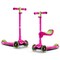 LaScoota 2-in-1 Kids Kick Scooter, Adjustable Height Handlebars and Removable Seat, 3 LED Lighted Wheels and Anti-Slip Deck, for Boys & Girls Aged 3-14 and up to 100 lbs, Fun Scooter with Seat